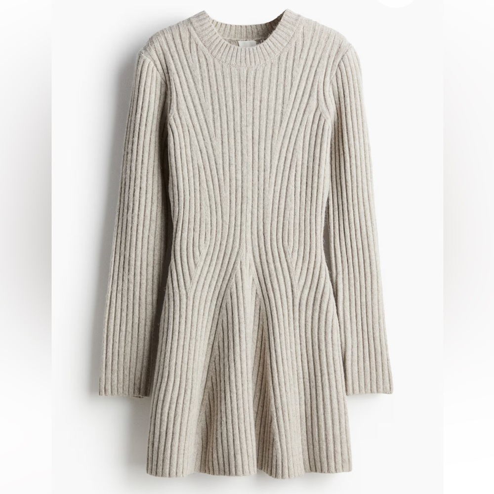 Rib-Knit Sweater Dress H&M